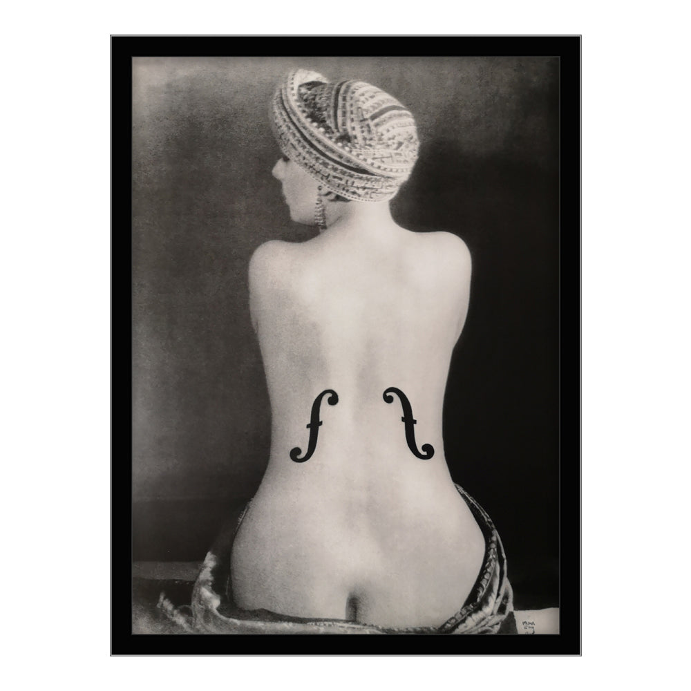 Le violon de Man Ray - 70x90cm - Cadre en bois noir