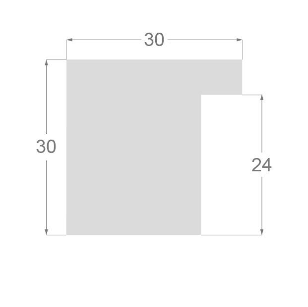 Cadre blanc - 6cm