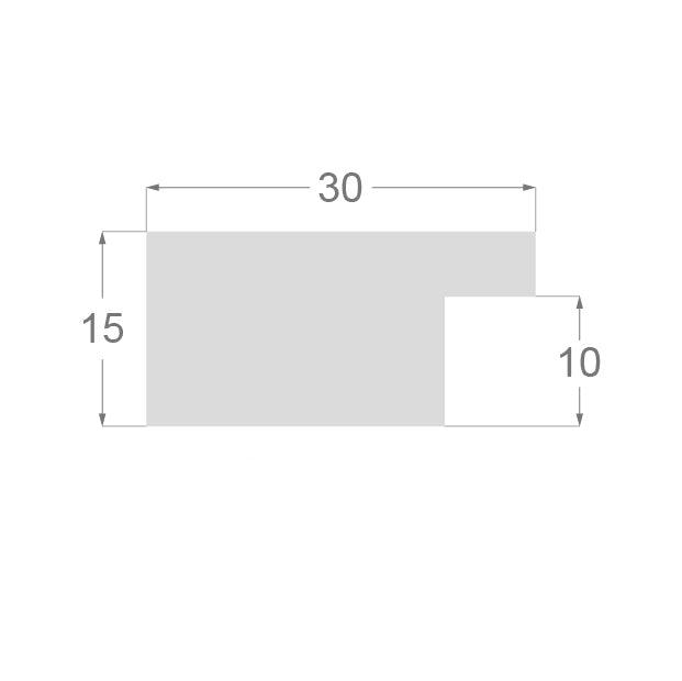 Cadre noir - 3cm - Sur-Mesure