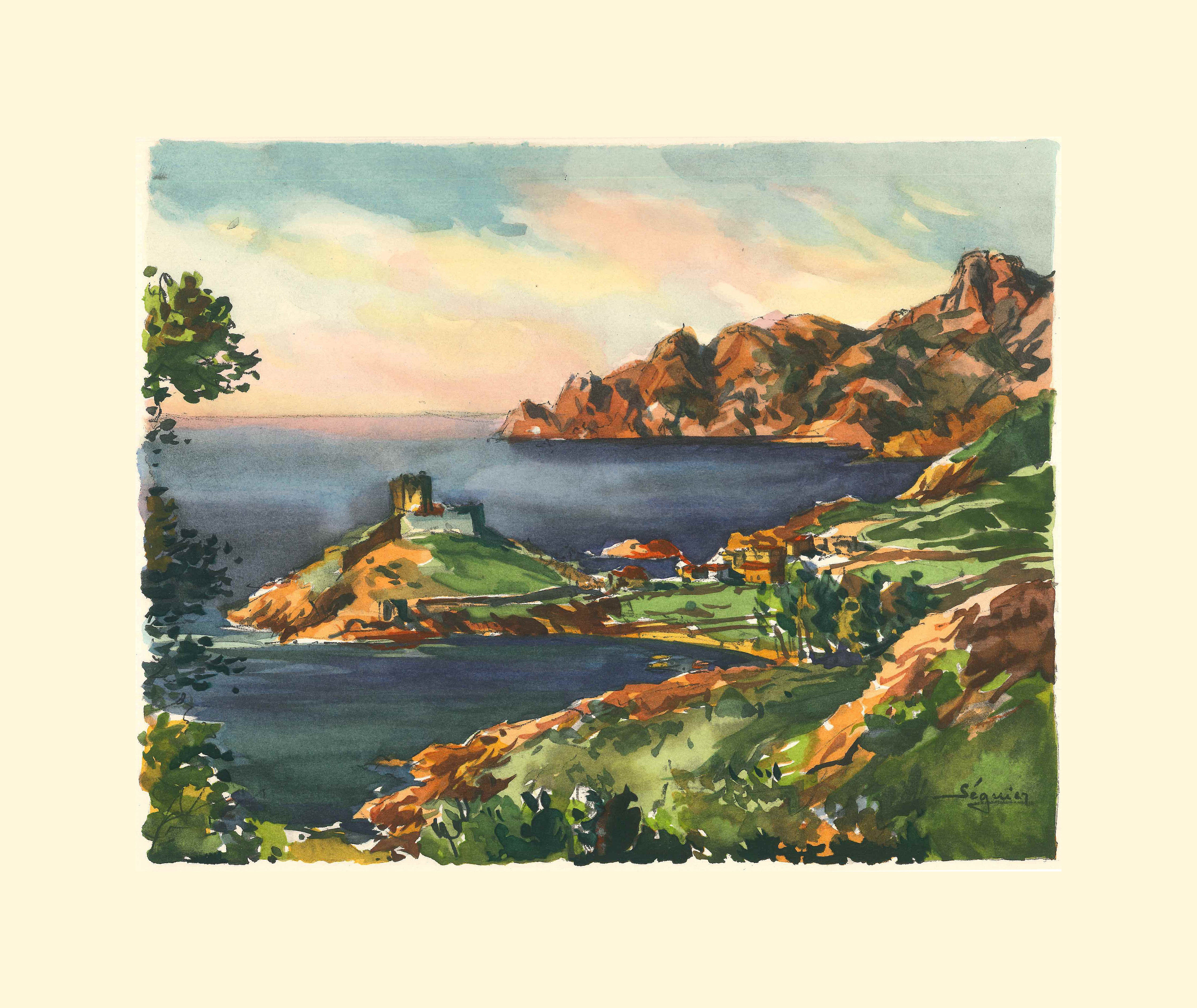 La Corse - X - 32,5x37,5cm