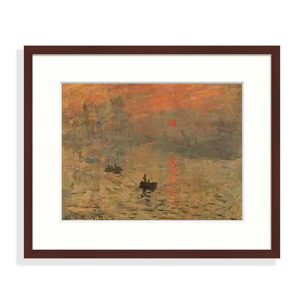 Monet - Impressions brouillard Le Cadre Décoration intérieure Tableaux cadre bois affiche poster oeuvre d'art rapport qualité prix pas cher peintre célèbre