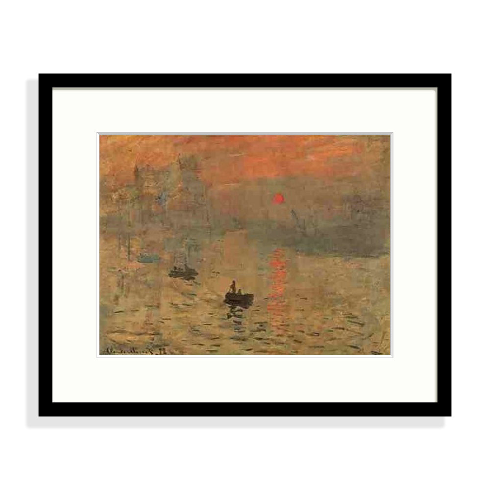Monet - Impressions brouillard Le Cadre Décoration intérieure Tableaux cadre bois affiche poster oeuvre d'art rapport qualité prix pas cher peintre célèbre