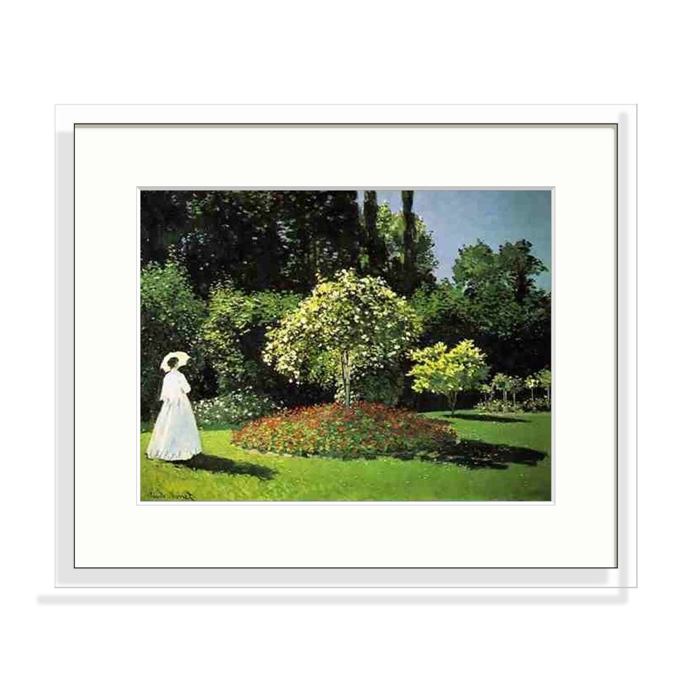 Monet - Jeanne Lecadre en jardin Le Cadre Décoration intérieure Tableaux cadre bois affiche poster oeuvre d'art rapport qualité prix pas cher peintre célèbre