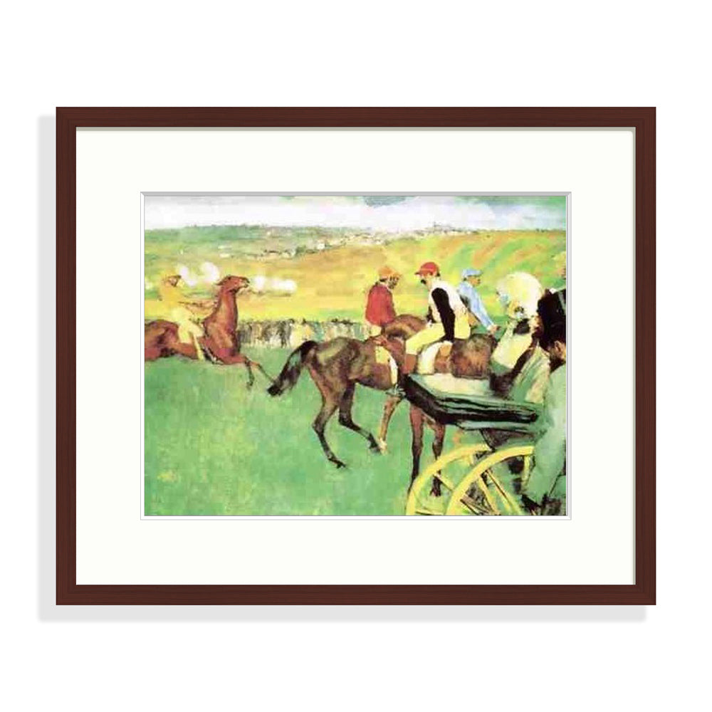 Degas - Le champ de courses Le Cadre Décoration intérieure Tableaux cadre bois affiche poster oeuvre d'art rapport qualité prix pas cher peintre célèbre