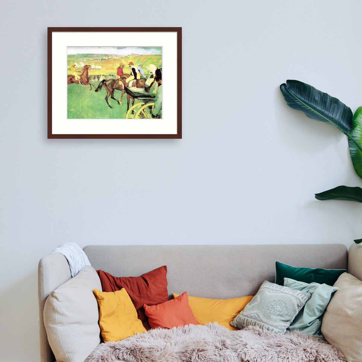 Degas - Le champ de courses Le Cadre Décoration intérieure Tableaux cadre bois affiche poster oeuvre d'art rapport qualité prix pas cher peintre célèbre