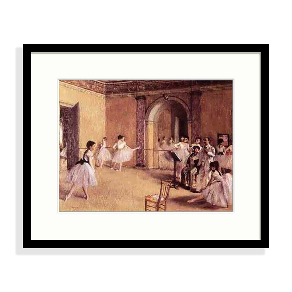 Degas - Foyer della danza all'opera Le Cadre Décoration intérieure Tableaux cadre bois affiche poster oeuvre d'art rapport qualité prix pas cher peintre célèbre