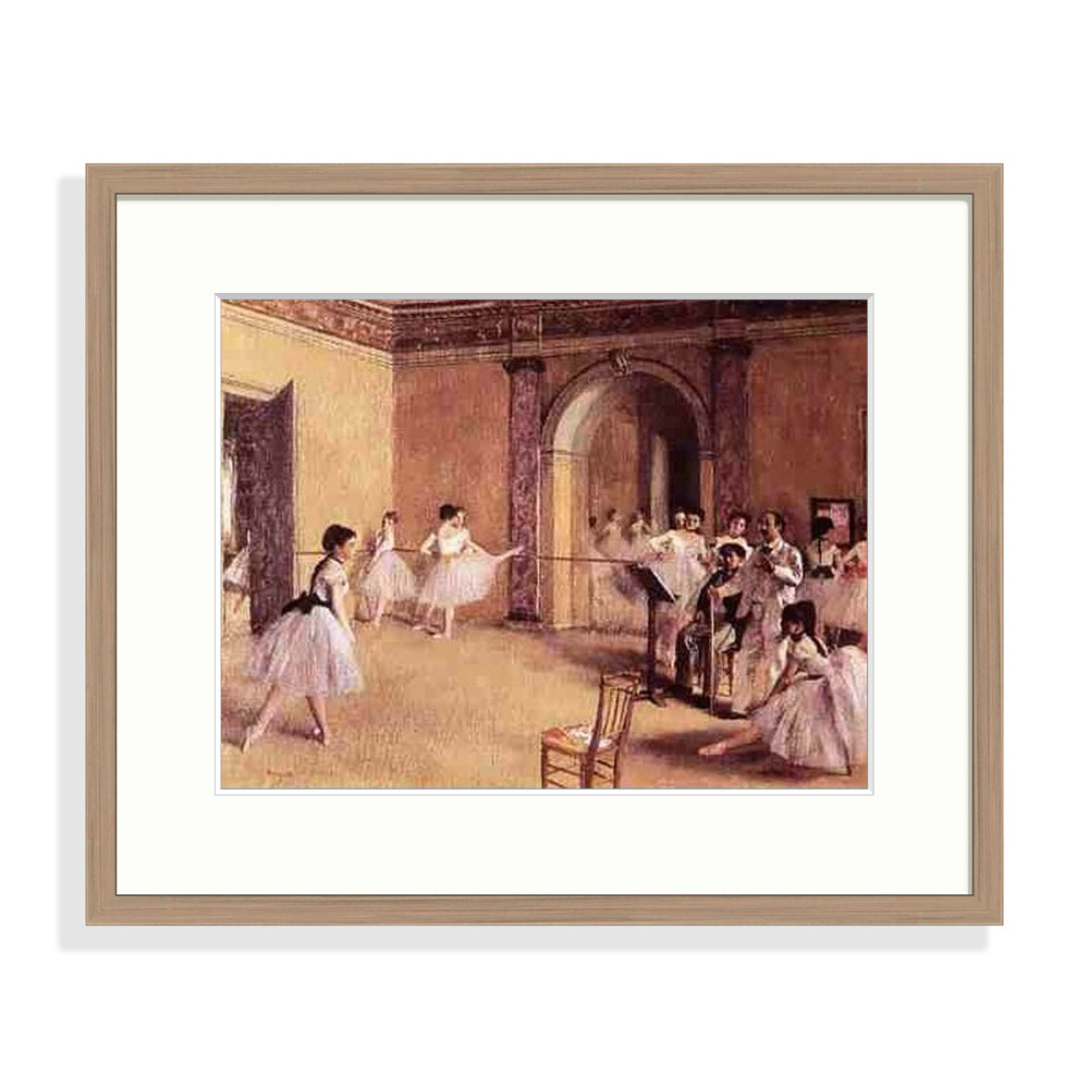 Degas - Foyer della danza all'opera Le Cadre Décoration intérieure Tableaux cadre bois affiche poster oeuvre d'art rapport qualité prix pas cher peintre célèbre