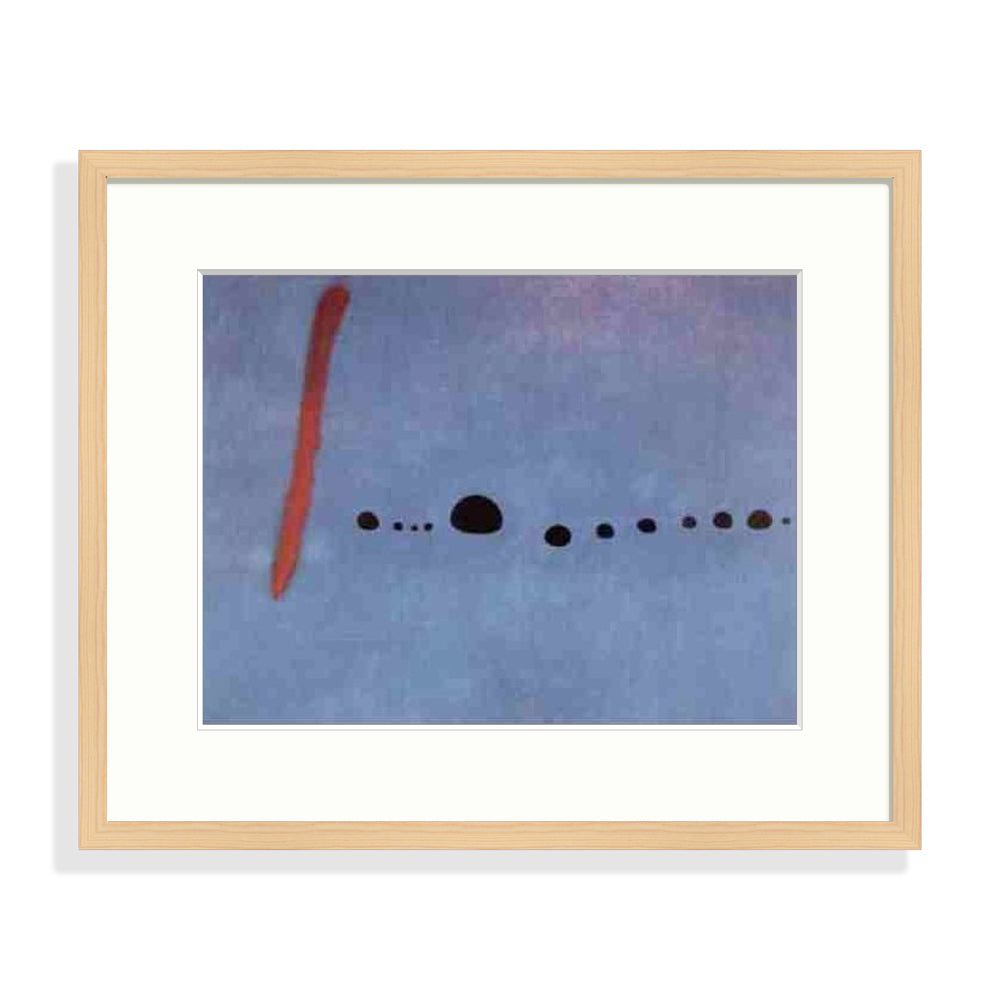 Miró - Bleu Le Cadre Décoration intérieure Tableaux cadre bois affiche poster oeuvre d'art rapport qualité prix pas cher peintre célèbre