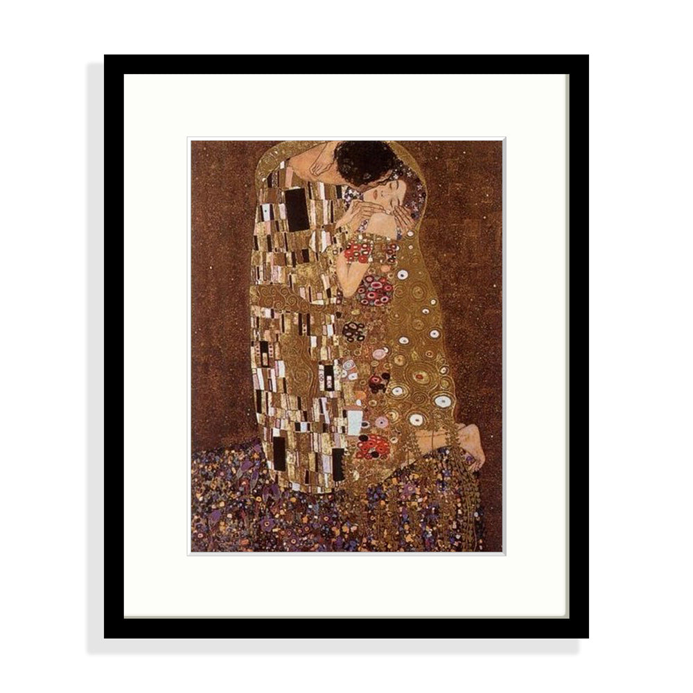 Klimt - Le baiser Le Cadre Décoration intérieure Tableaux cadre bois affiche poster oeuvre d'art rapport qualité prix pas cher peintre célèbre