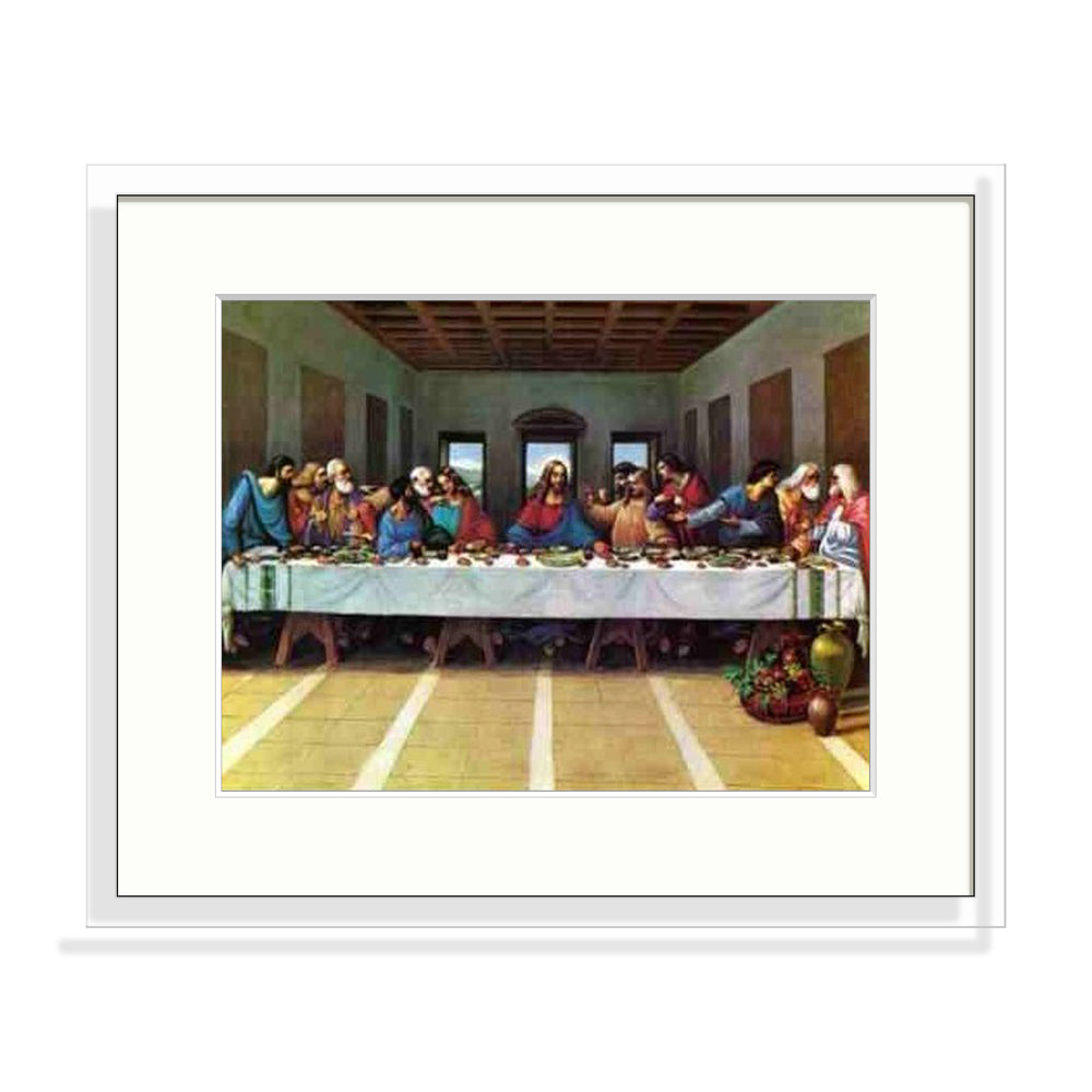 De Vinci - La Cène Le Cadre Décoration intérieure Tableaux cadre bois affiche poster oeuvre d'art rapport qualité prix pas cher peintre célèbre
