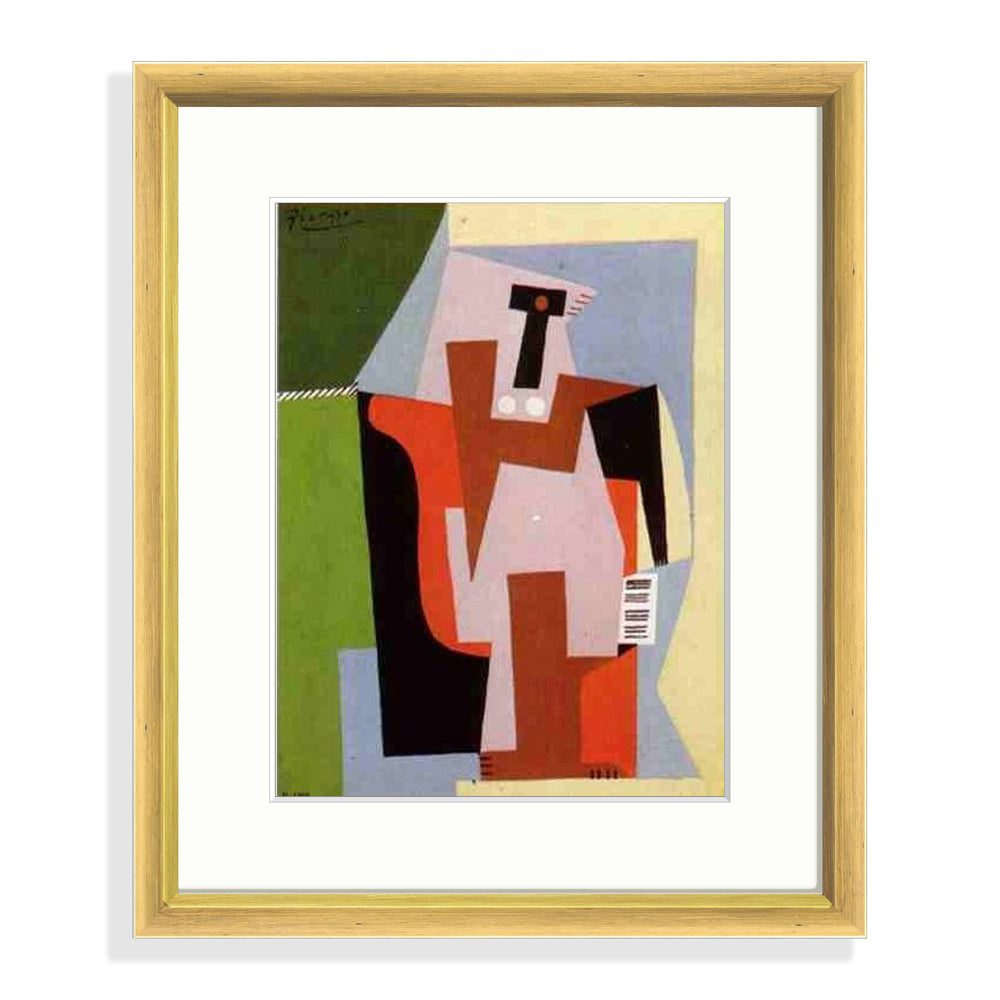Picasso - Composition Le Cadre Décoration intérieure Tableaux cadre bois affiche poster oeuvre d'art rapport qualité prix pas cher peintre célèbre