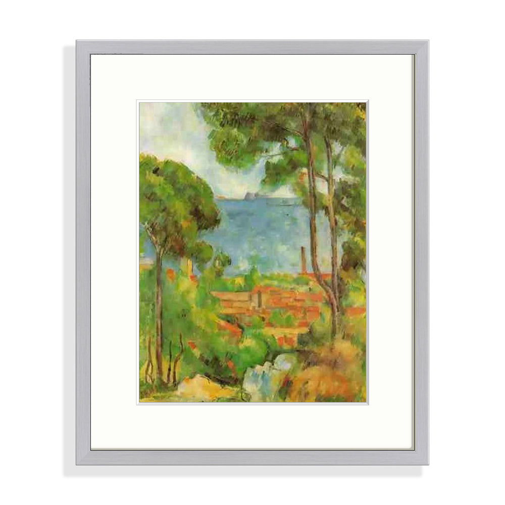 Cézanne - L'estaque Le Cadre Décoration intérieure Tableaux cadre bois affiche poster oeuvre d'art rapport qualité prix pas cher peintre célèbre