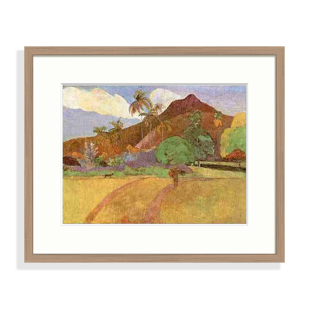 Gauguin - Paysage tahitien Le Cadre Décoration intérieure Tableaux cadre bois affiche poster oeuvre d'art rapport qualité prix pas cher peintre célèbre