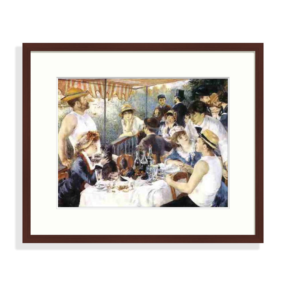 Renoir - La colazione dei canottieri Le Cadre Décoration intérieure Tableaux cadre bois affiche poster oeuvre d'art rapport qualité prix pas cher peintre célèbre