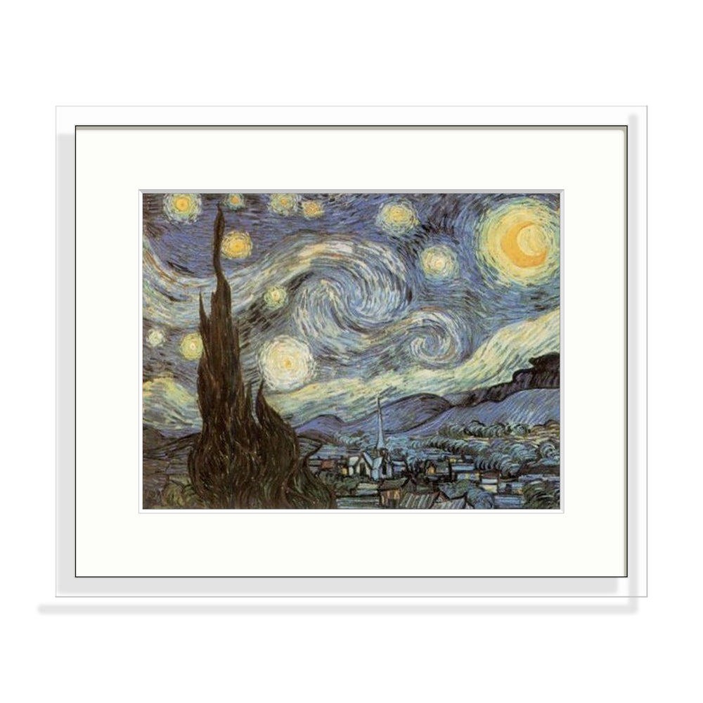 Van Gogh - Nuit étoilée Le Cadre Décoration intérieure Tableaux cadre bois affiche poster oeuvre d'art rapport qualité prix pas cher peintre célèbre