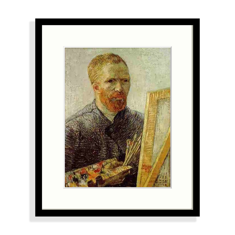 Van Gogh - Autoportrait Le Cadre Décoration intérieure Tableaux cadre bois affiche poster oeuvre d'art rapport qualité prix pas cher peintre célèbre