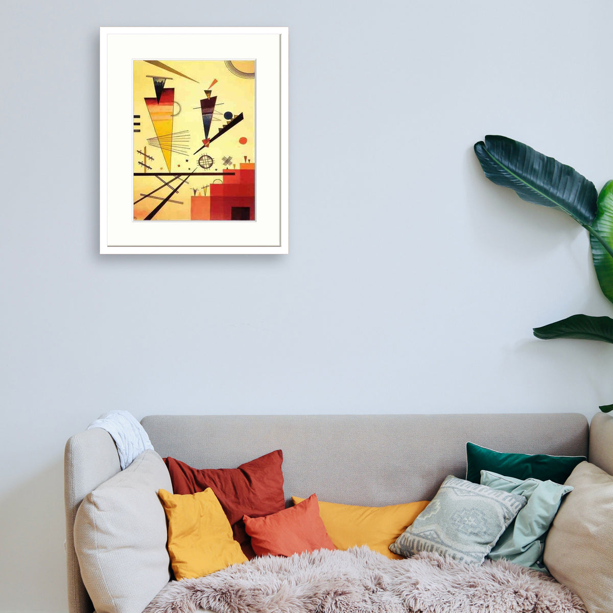 Kandinsky - Structure joyeuse Le Cadre Décoration intérieure Tableaux cadre bois affiche poster oeuvre d'art rapport qualité prix pas cher peintre célèbre
