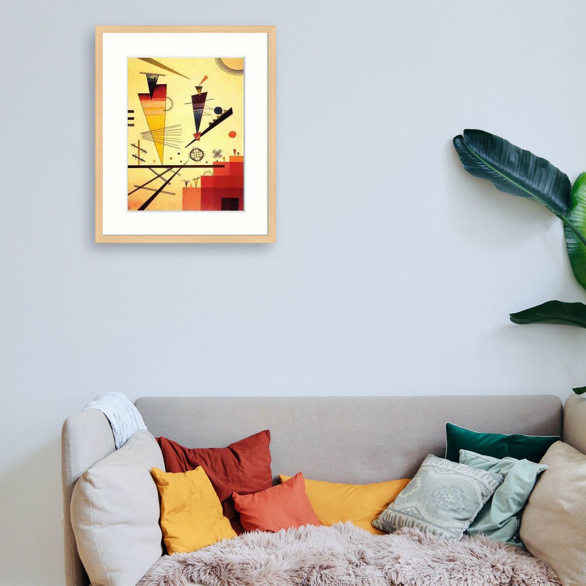 Kandinsky - Structure joyeuse Le Cadre Décoration intérieure Tableaux cadre bois affiche poster oeuvre d'art rapport qualité prix pas cher peintre célèbre